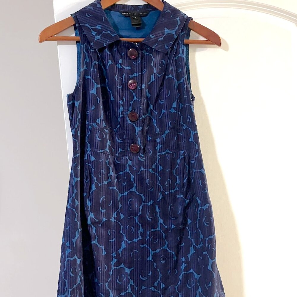 Marc by Marc Jacobs navy floral dress 2